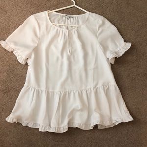Madewell white blouse